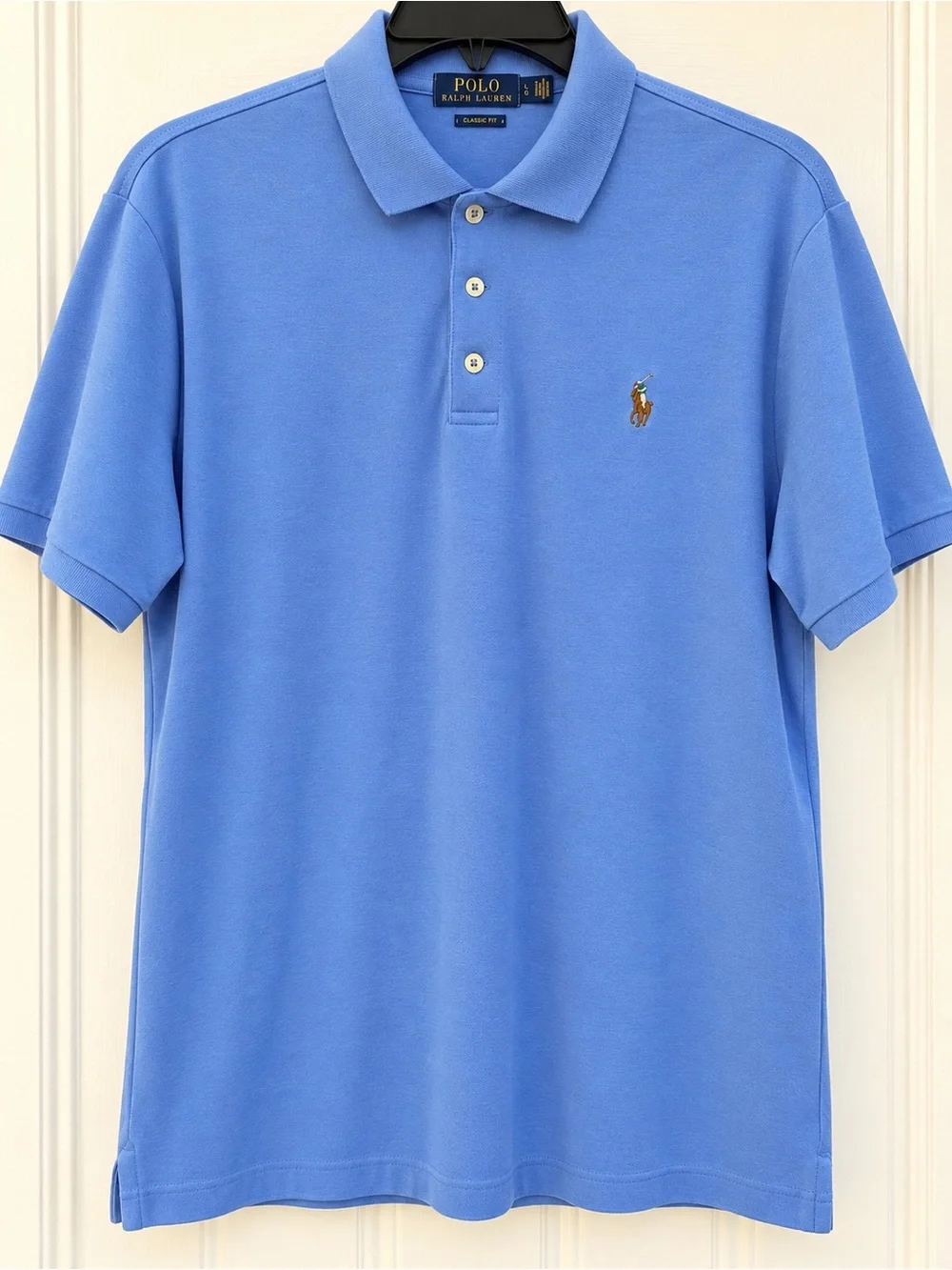 Ralph Lauren Classic Short-Sleeve Polo in Sky Blue